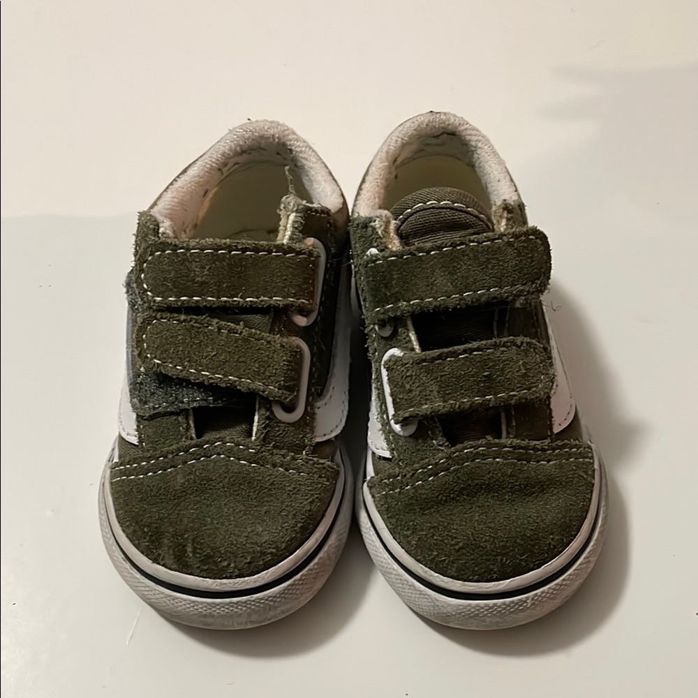 Toddler Vans Green Suede Sneakers vans 4c